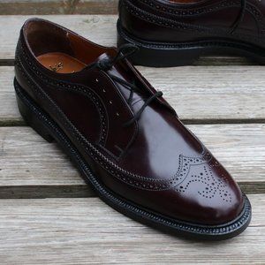 NWOT 1980s VTG Dack's Burgundy Wingtip Derby Men's 11 D, 3H used